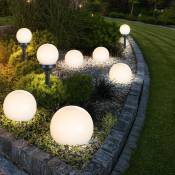 Boule lumineuse solaire 10 cm boule lumineuse solaire jardin led décoration de jardin boule solaire pour extérieur petit, durée d'éclairage environ