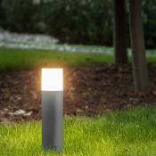 Cgc Lighting - gris foncé lampe exterieur lumiere Jardin lanterne spot led eclairage borne decoration luminaire lampadaire chemins
