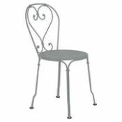 Chaise empilable 1900 / Métal - Fermob gris en métal