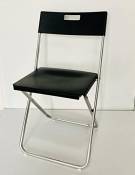 Chaise Pliante Ikea GUNDE, Noir