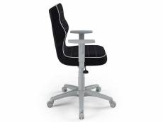 Entelo chaise ergonomique pour enfants duo gray jasmine 01 noir