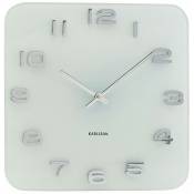 Horloge carrée Vintage Blanc Karlsson Blanc
