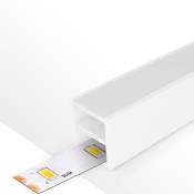 Iluminashop - Profilé Flexible en Silicone Cube 15X15 mm IP67 (20 mètres)