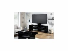 Meuble tv design laqué 138 cm x 47 cm x 118 cm - noir