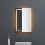 Miroir de Salle de Bains Lumineux avec Éclairage led Glace Éclairé Interrupteur Tactile 40x60 cm - Transparent - Sogood