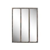 Miroir industriel 3 bandes avec rivets 60x80cm