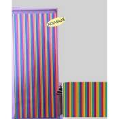 Rideau de porte Lanières plastiques multicolore largeur