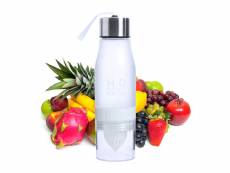 Shop-story - h2o water : la bouteille détox avec infuseur de fruits - 650ml - blanche H2O Water White