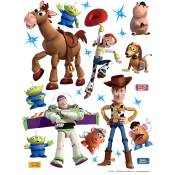 Sticker mural Toy Story - 65 x 85 cm de Disney marron, blanc et violet