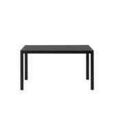 Table rectangulaire Workshop / Linoleum - 130 x 65 cm - Muuto noir en bois