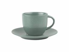 Tasse à thé et sous-tasse à vésuvio bleu 22 cl (lot de 6)