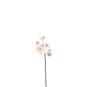 Tige d'orchidée phalaenopsis artificielle rose et blanche H45