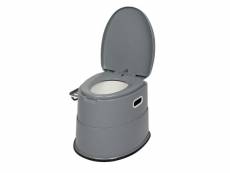 Toilette portative avec insert antidérapant gris Talkeach