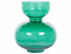 Vase à fleurs en verre 27 cm vert palaia 346286