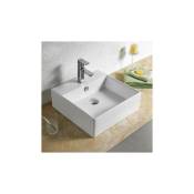 Vasque pour salle de bain Carrée - Céramique - 47x47 cm - Quadra