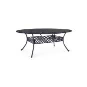 Bizzotto - Table extérieure Ivréa ovale 205 x 152 cm aluminium moulé