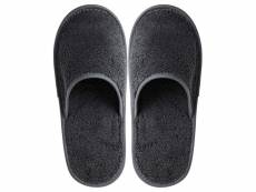 Chaussons de bain pure gris anthracite taille small