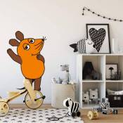 Die Maus - Tatouage Série La souris orange sticker mural salle d'enfant du primaire bébé autocollant 20x30 cm - multicolore