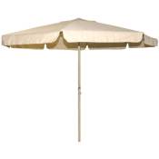 Garden Deluxe Collection - Parapluie de jardin rond 400 cm Aluminium avec bord de couleur beige