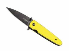 Herbertz - 589909 - couteau herbertz alu jaune fluo 9cm inox noir