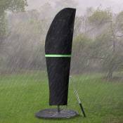Housse de protection pour parasol (diamètre 2-4 m), housse de parasol de jardin étanche, housse de parasol à fermeture éclair étanche (280 x30/81/45