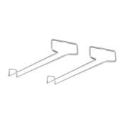 Iperbriko - Metaltex - Lot de 2 rails sous étagère pour gobelets 41 cm