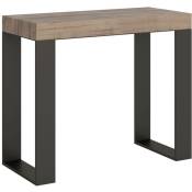 Itamoby - Console extensible 90x40/300 cm Tecno Quercia Natura structure Anthracite