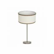Lampe De Table Alto Soprano 1xe27 Cuir/beige 60x30x30 Cm