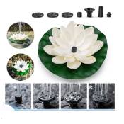 Linghhang - 1.2w Waterproof Outdoor Lotus Light - White, Floating Artificial Water Lily, Floating Water Light, Water Lily Lotus Leaf Garden Lights