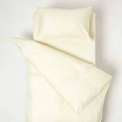 Parure de lit enfant en coton égyptien 330 fils Jaune pastel, 120 x 150 cm - Jaune Pastel - Homescapes