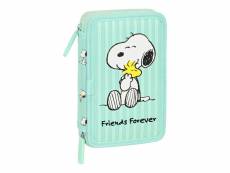 Plumier double snoopy friends forever menthe (12.5