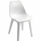 Progarden - EOLO 45.5x48.5x81cm chaise de résine Blanc