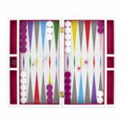 Set de Backgammon Rainbow / Coffret laqué - Jonathan Adler multicolore en bois