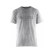 T-shirt Blaklader Imprimé 3D t.l - gris chine - 353110439000-L