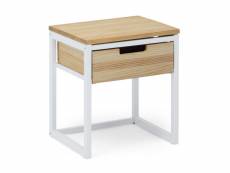 Table chevet icub3 avec tiroir style scandinave 40x40x47