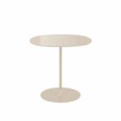 Table d'appoint Thierry / 45 x 45 x H 45 cm - Verre - Kartell blanc en verre