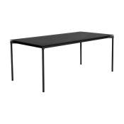 Table de jardin rectangulaire noire Fromme - Petite