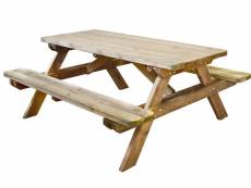 Table pique-nique en bois robuste B_0100492