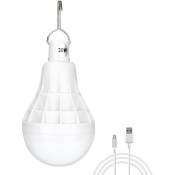 Tlily - Lumière led 30W Crochet Lumière Rechargeable Lampe D'éclairage à la Extérieure Étanche de Camping Lumière Stand Lumière