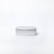 1 boîte en fer blanc en métal Porte-savon en aluminium Porte-savon de voyage, porte-savon portable avec couvercle, économiseur de savon de taille