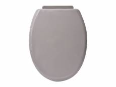 Abattant wc standard taupe avec kit de fixation - tendance