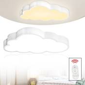 Aufun - 48W nuage led dimmable plafond avec télécommande