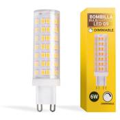 Barcelona Led - Ampoule led G9 6W - Dimmable - 220-240V ac - Blanc Chaud - Blanc Chaud