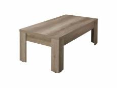 Dolmen - table basse rectangulaire effet bois