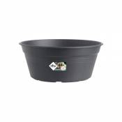 Elho Green Basics Coupe Pot de Fleurs, Living Noir,