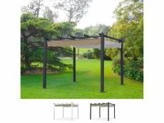 Gazebo carré 3x3 mètres de jardin en aluminium bar
