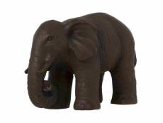 Grande statue en résine éléphant marron