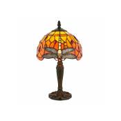 Interiors 1900 - Lampe 20 cm Dragonfly Flame, verre