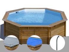 Kit piscine bois Gré Violette 2 Ø 5,00 x 1,27 m +