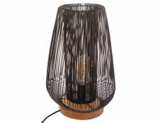 Lampe filaire métal noir - diamètre 28,5 x hauteur 40,5 cm